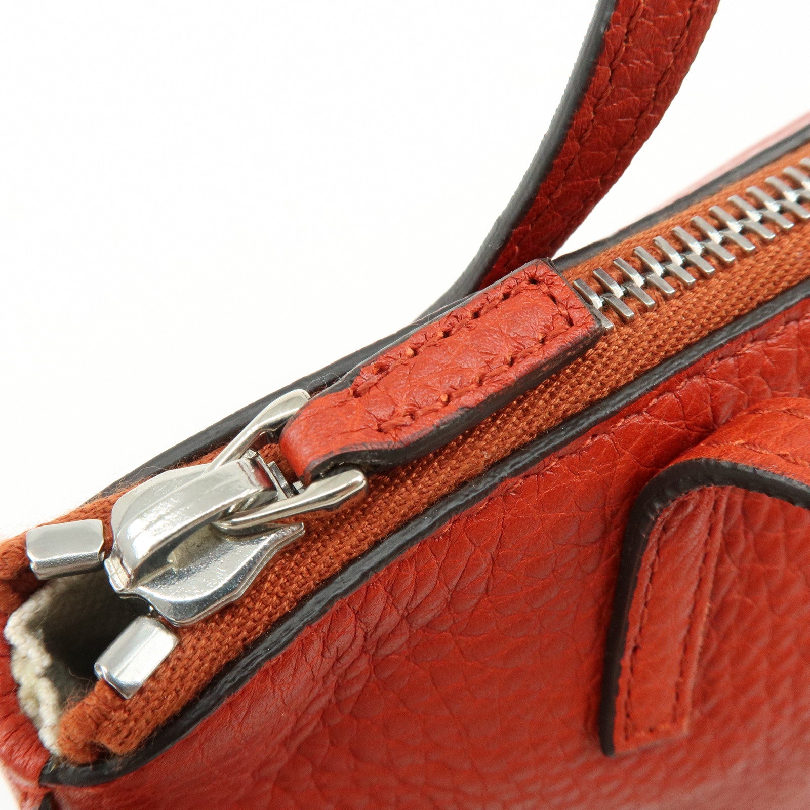 GUCCI Children's Interlocking G SOHO Leather Hand Bag Red 340618