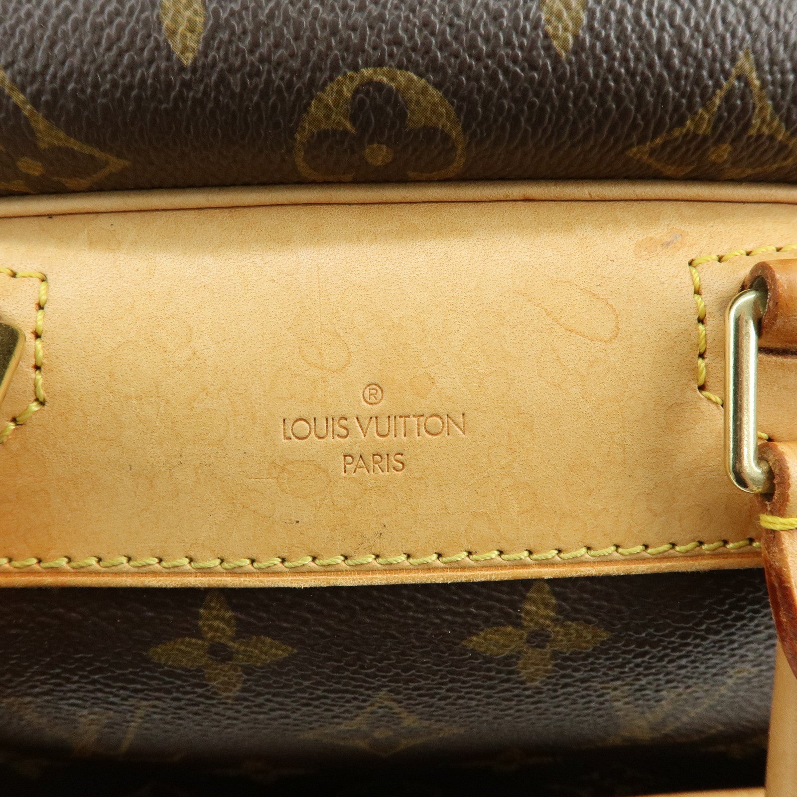 Louis Vuitton Monogram Deauville Canvas Hand Bag Brown M47270