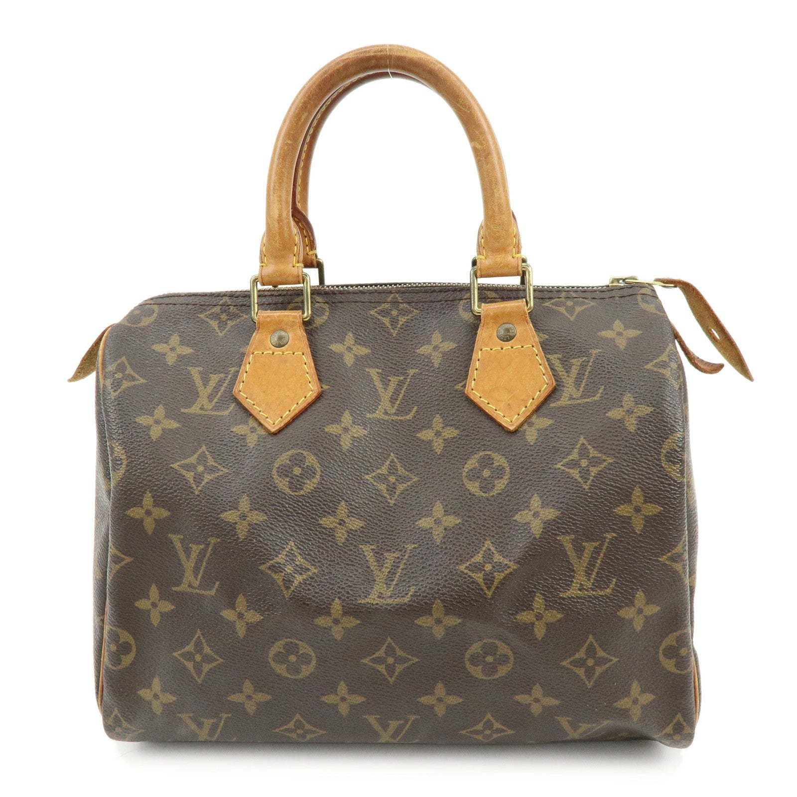 Louis Vuitton Monogram Speedy 25 Boston Bag Hand Bag Brown M41528
