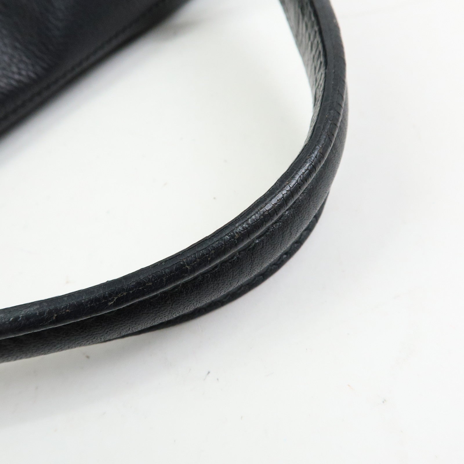 SAINT LAURENT PARIS Muse Two Leather 2Way Hand Bag Black
