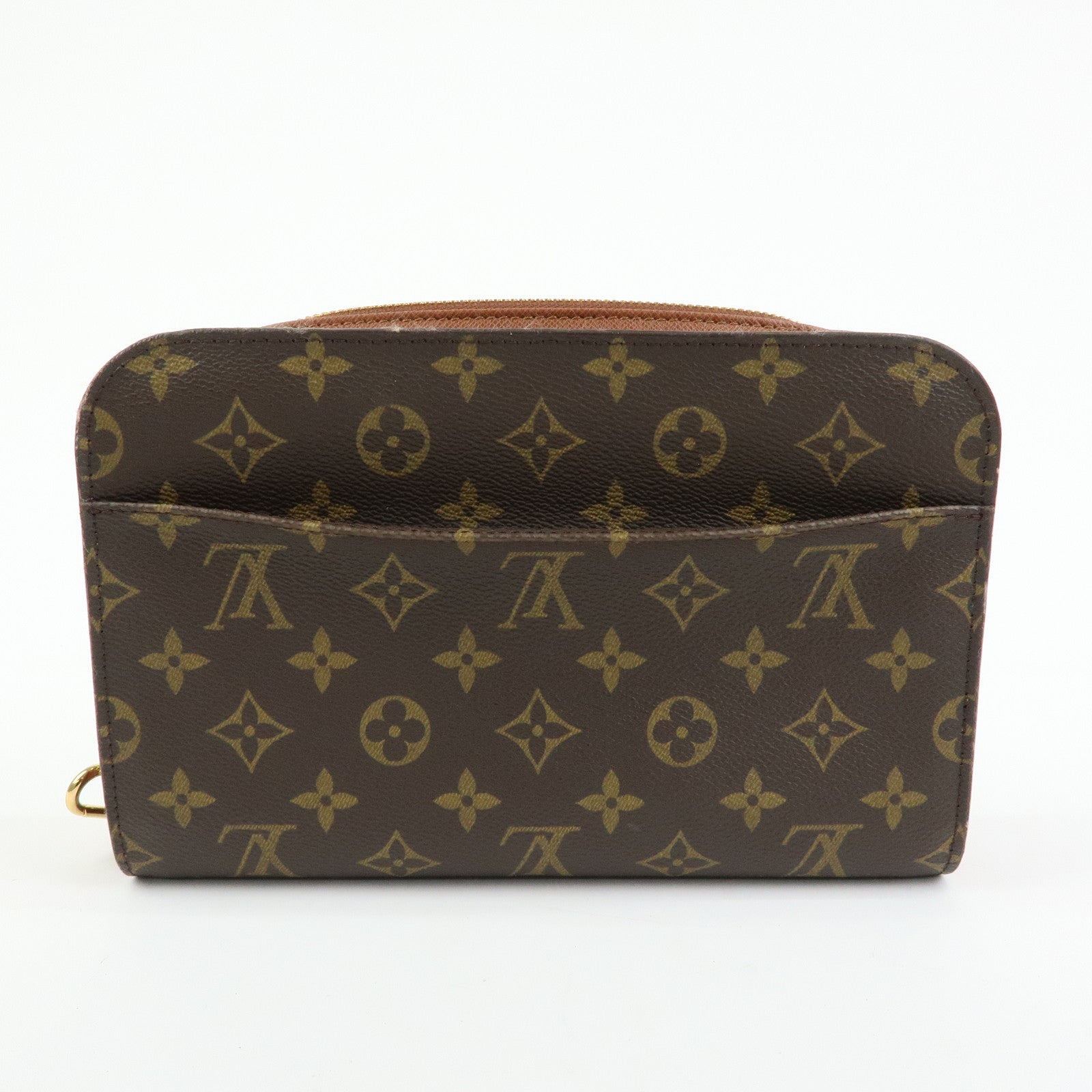 Louis Vuitton Monogram Orsay Clutch Bag Pouch Brown M51790