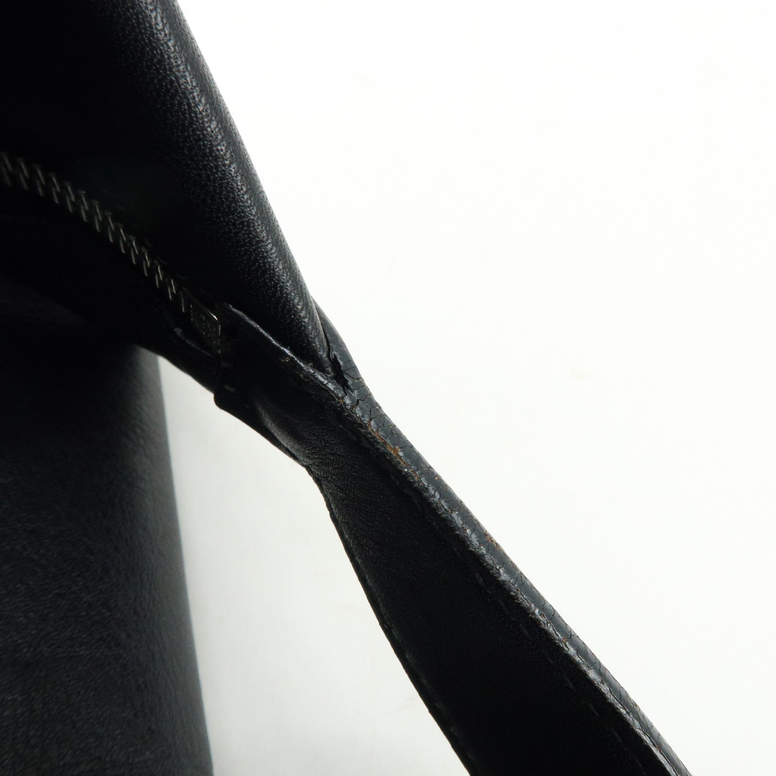 LOEWE Anagram Nappa Leather Hand Bag Pouch Black