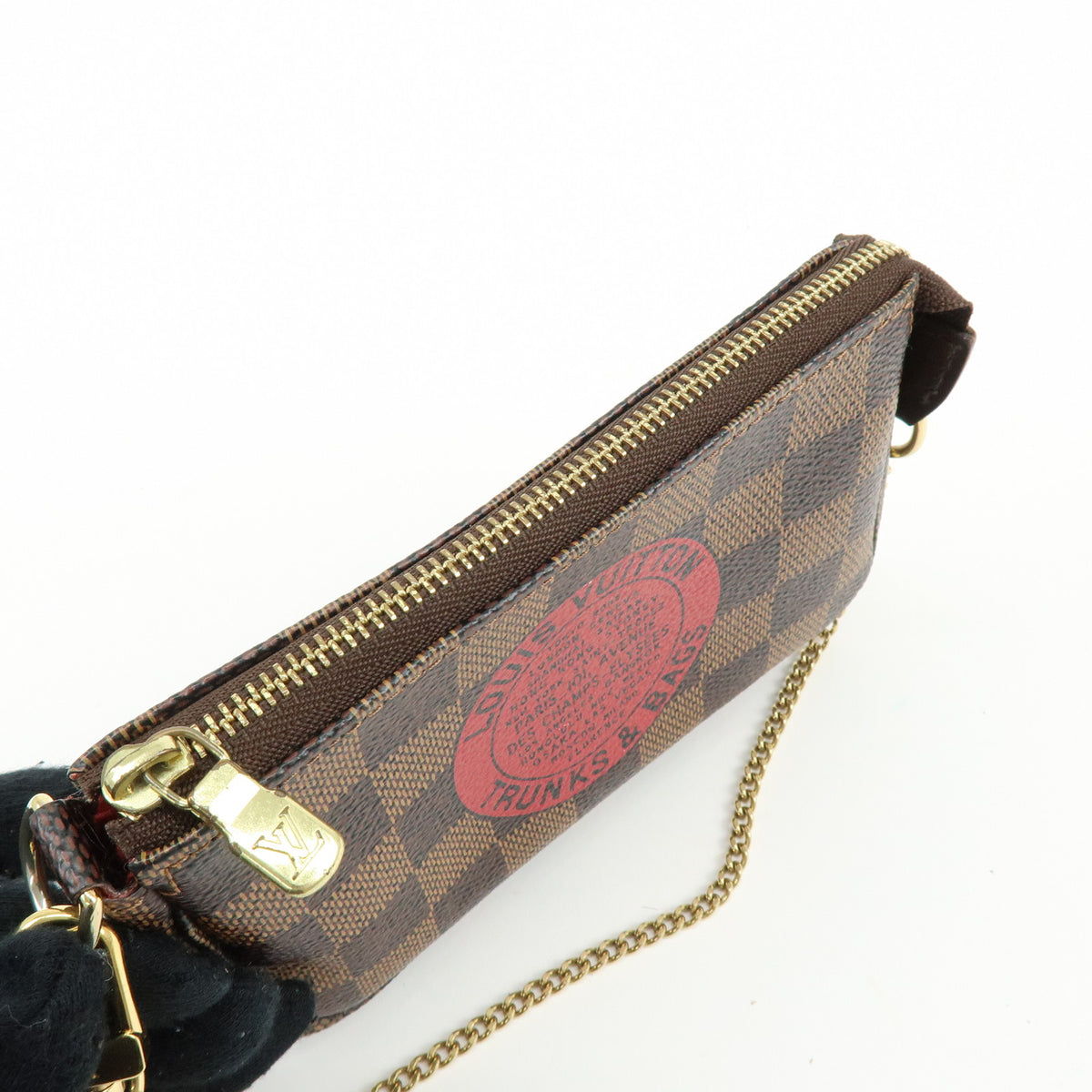 Louis Vuitton Damier T&B Mini Pochette Accessoires Pouch Brown N58011