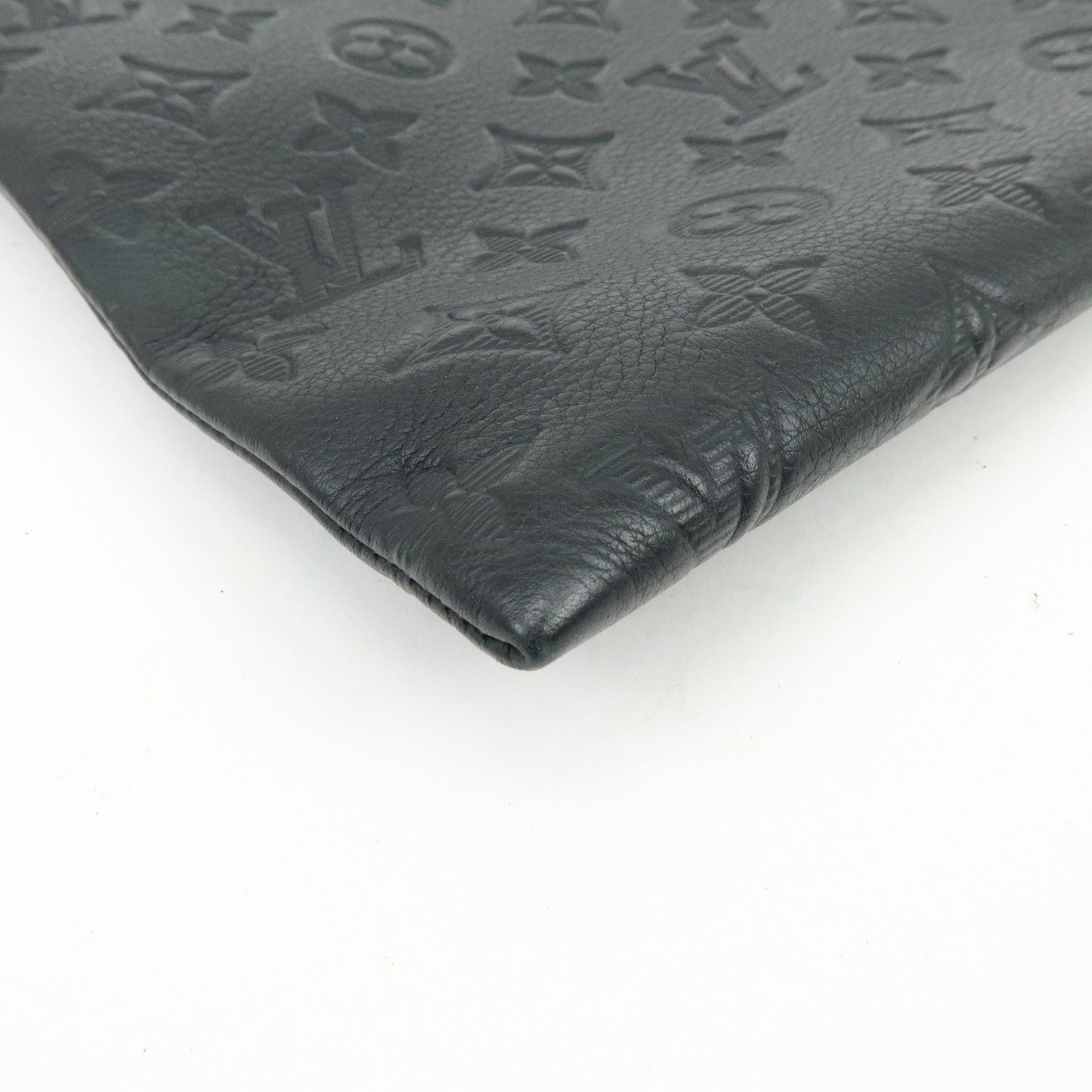 Louis Vuitton Monogram Shadow Leather Pochette To-Go Clutch Bag M81570