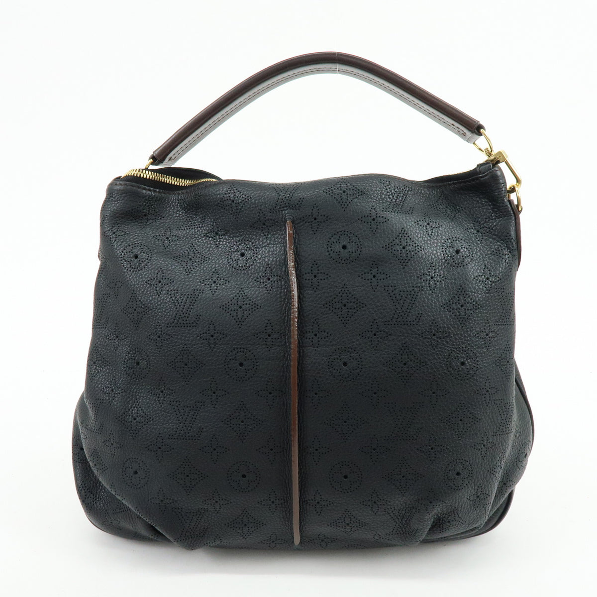 Louis Vuitton Monogram Mahina Selene PM Shoulder Bag Noir M94314
