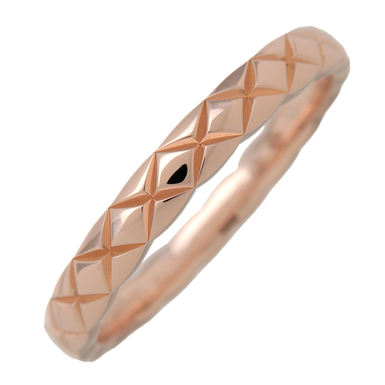 CHANEL COCO Crush Ring Mini K18 750PG Rose Gold #56 US 7.5 EU 56 J11785