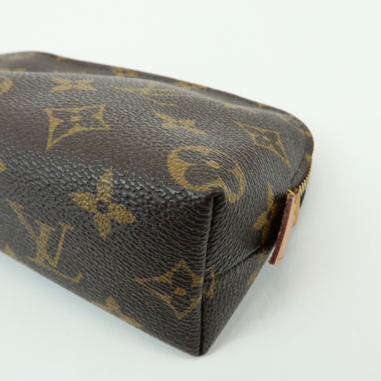 Louis Vuitton Monogram Pochette Cosmetic PM Pouch Brown M47515