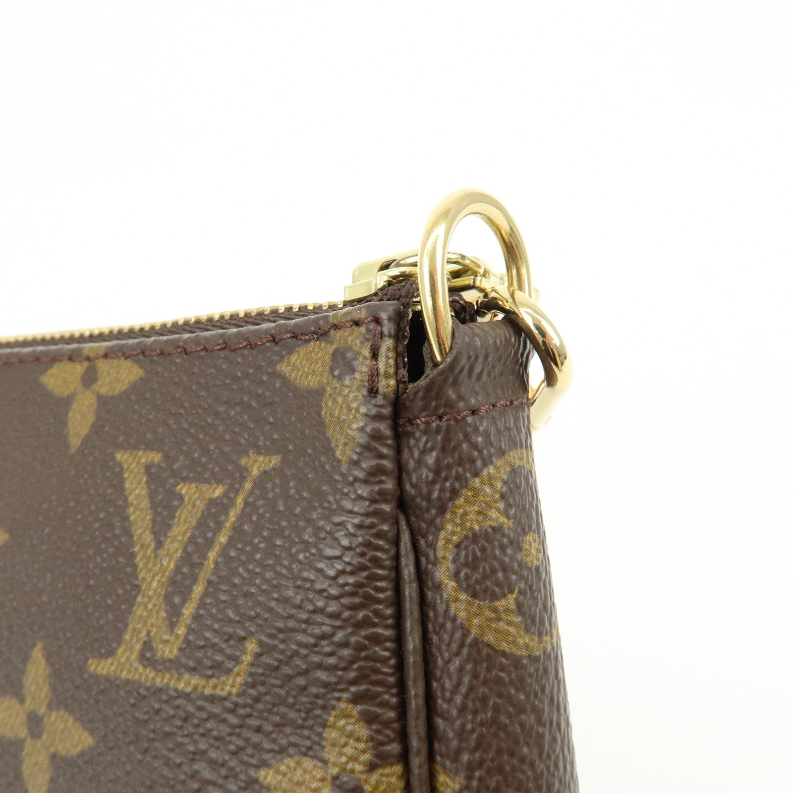 Louis Vuitton Monogram Pochette Accessoires Hand Bag Brown M51980