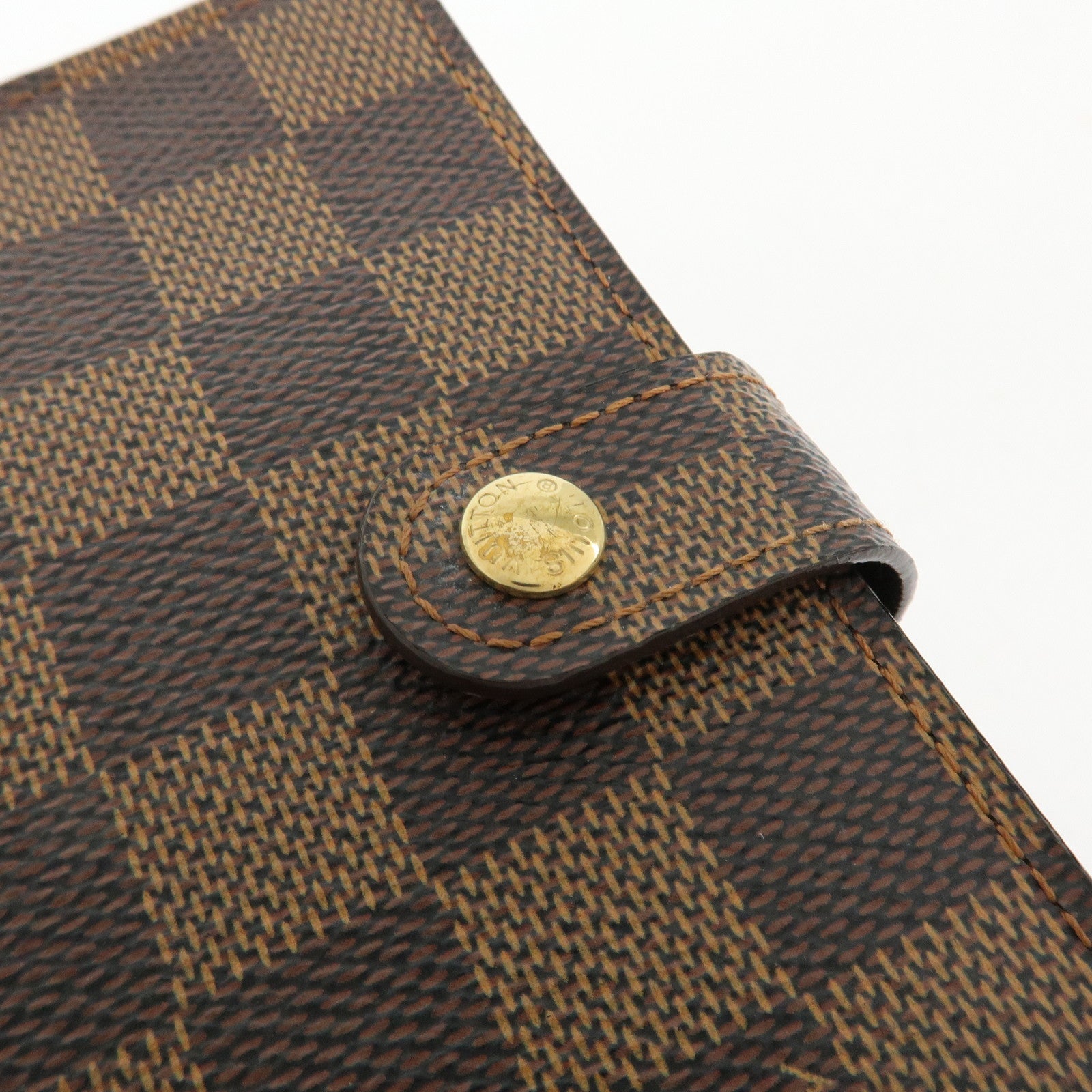 Louis Vuitton Damier Agenda PM Planner Cover Brown R20700