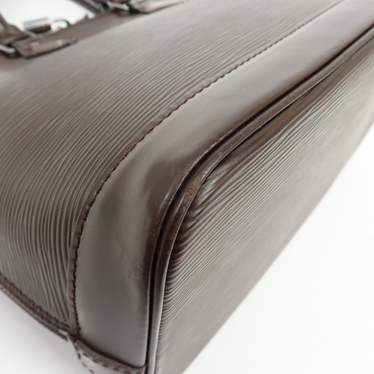 Louis Vuitton Epi Alma Leather Hand Bag Moca M5280D