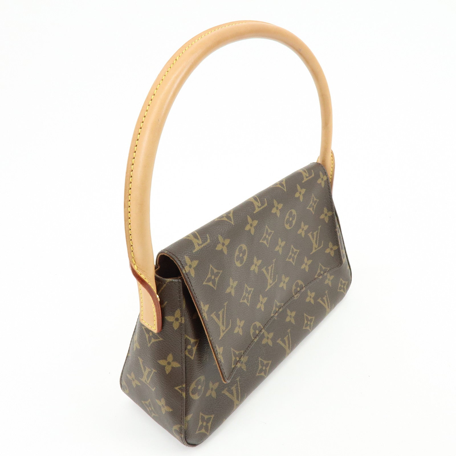 Louis Vuitton Monogram Mini Looping Shoulder Bag Brown M51147
