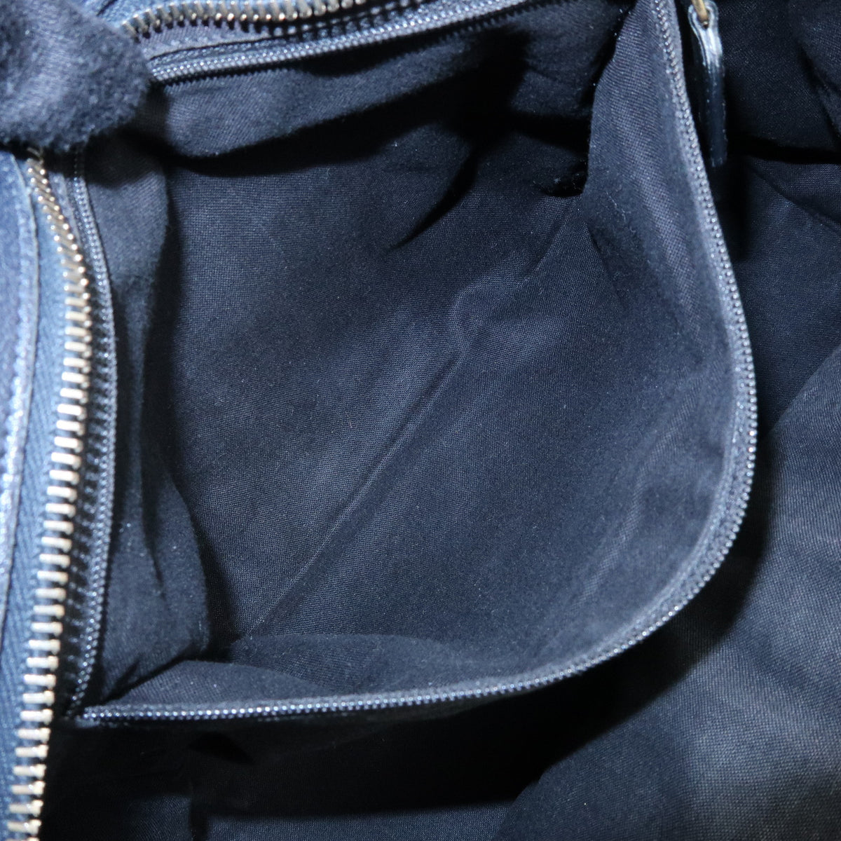 SAINT LAURENT PARIS Petit Cabas Y Line Leather 2Way Bag Navy 311210