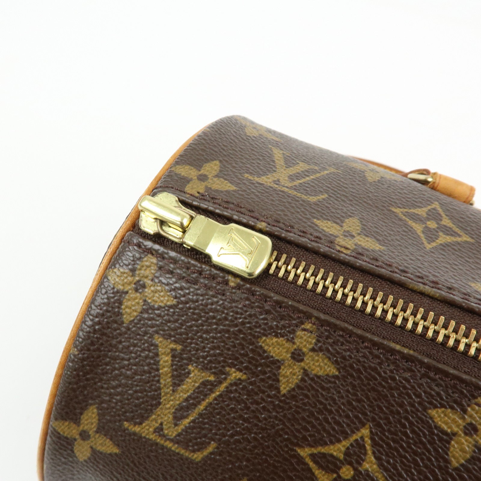 Louis Vuitton Monogram Papillon 30 Hand Bag Brown M51385