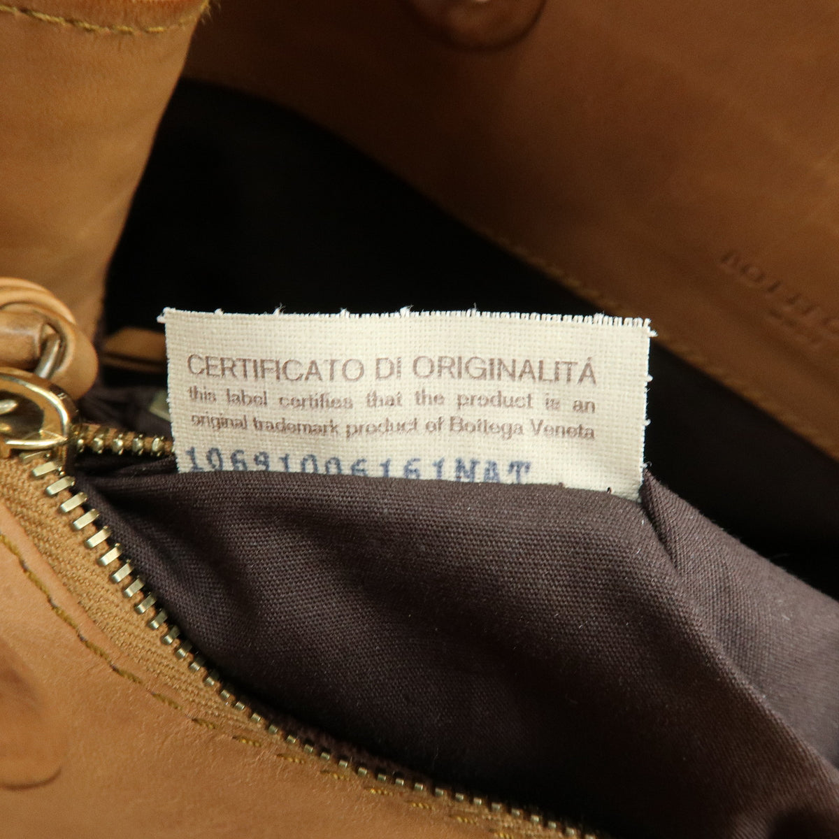 BOTTEGA VENETA Intrecciato Leather Tote Bag Brown 10691006161NAT