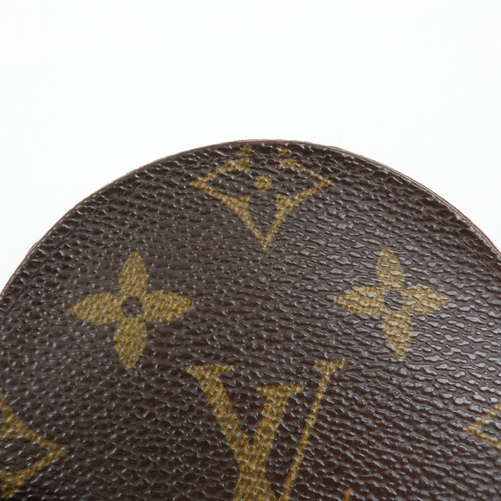 Louis Vuitton Monogram Porte Monnaie Rond Coin Case Brown M61926