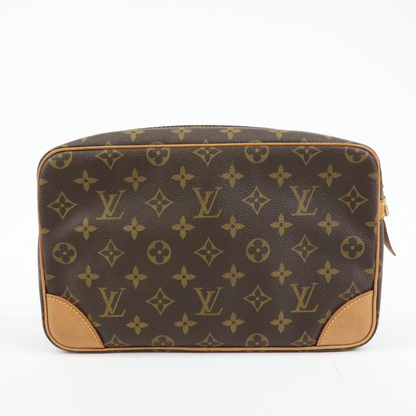 Louis Vuitton Monogram Compiegne 28 Pouch Clutch Bag Brown M51845