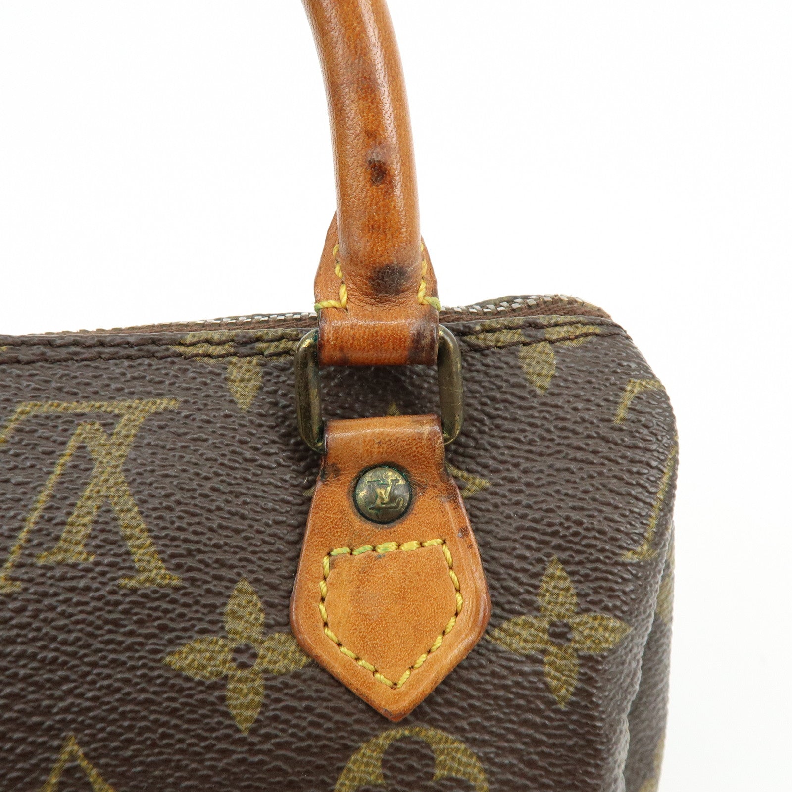 Louis Vuitton Monogram Canvas Mini Speedy Hand Bag Brown M41534