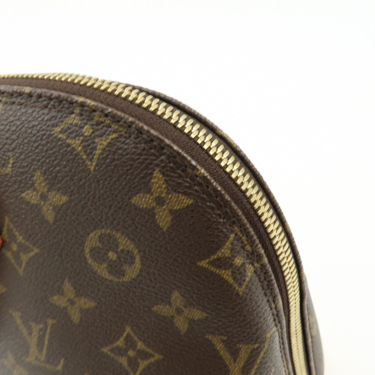 Louis Vuitton Monogram Alma Canvas Leather Hand Bag Brown M51130