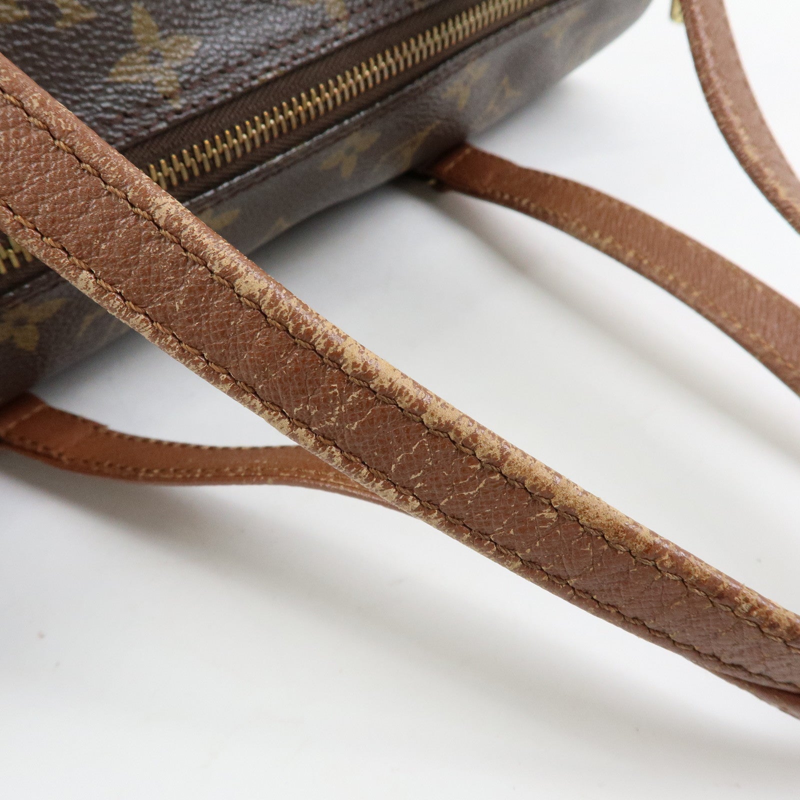 Louis Vuitton Monogram Papillon 30 Hand Bag Brown M51385
