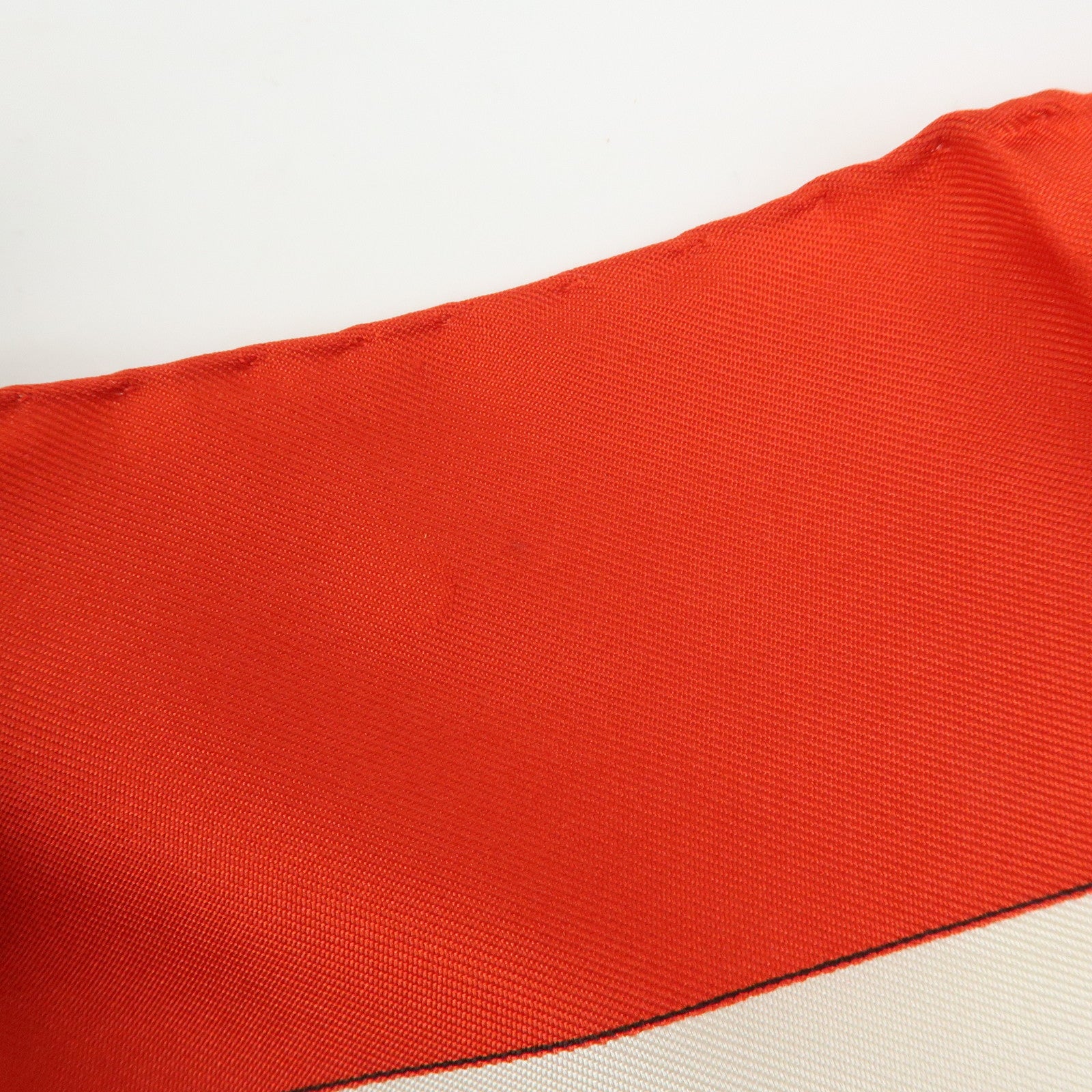CELINE FENDI Lot of 2 Silk 100% Scarf Chain Motif Red White Blue