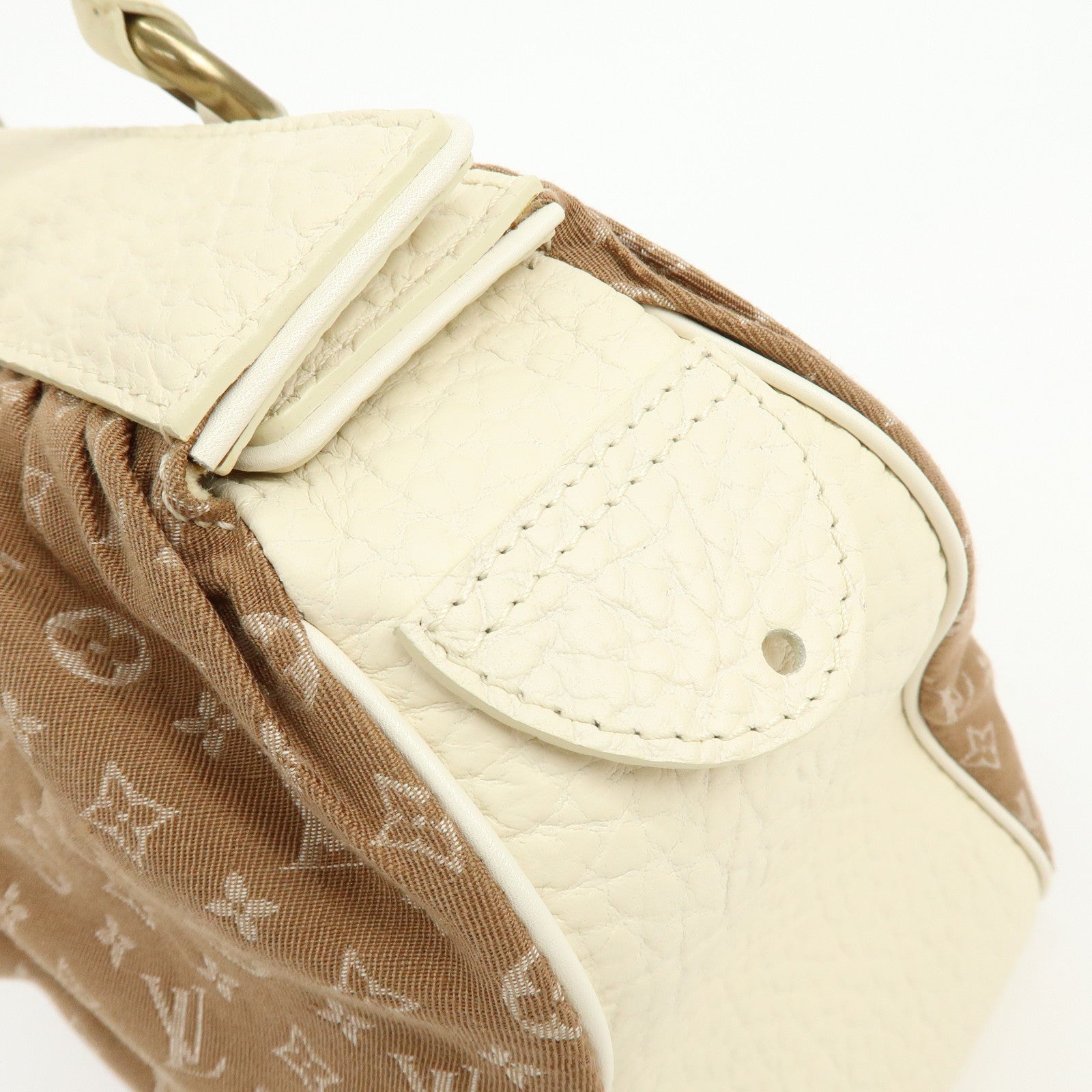Louis Vuitton Monogram Mini Lin Trapes GM Camel Ivory M40060