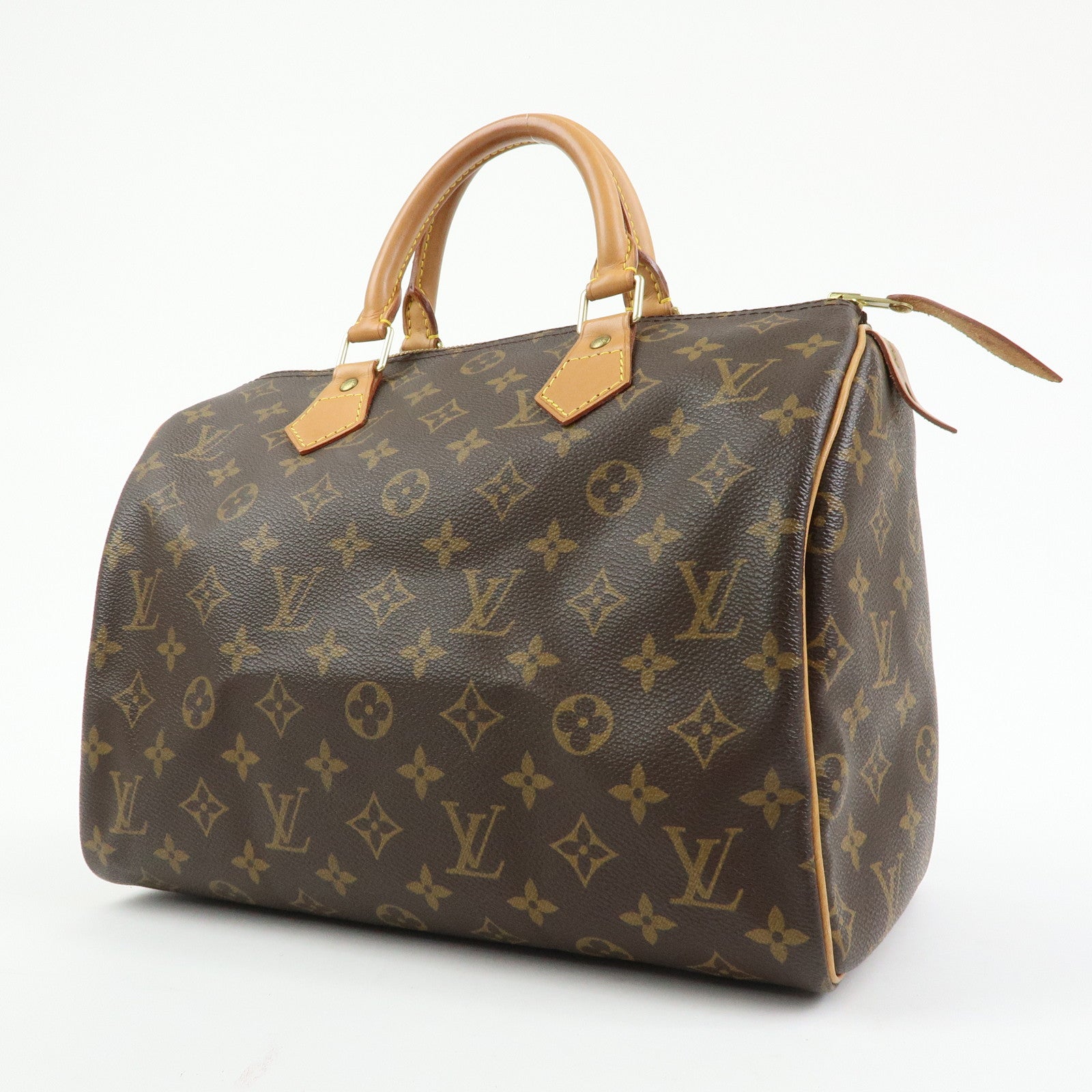 Louis Vuitton Monogram Speedy 30 Boston Bag Hand Bag Brown M41526