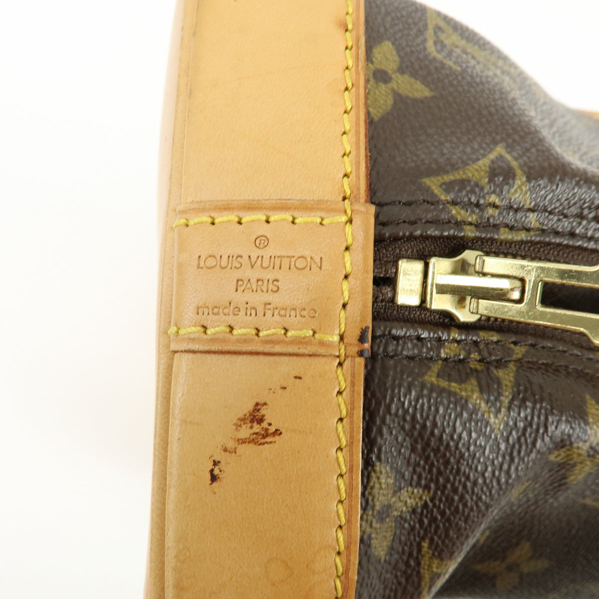 Louis Vuitton Monogram Alma Canvas Leather Hand Bag Brown M51130