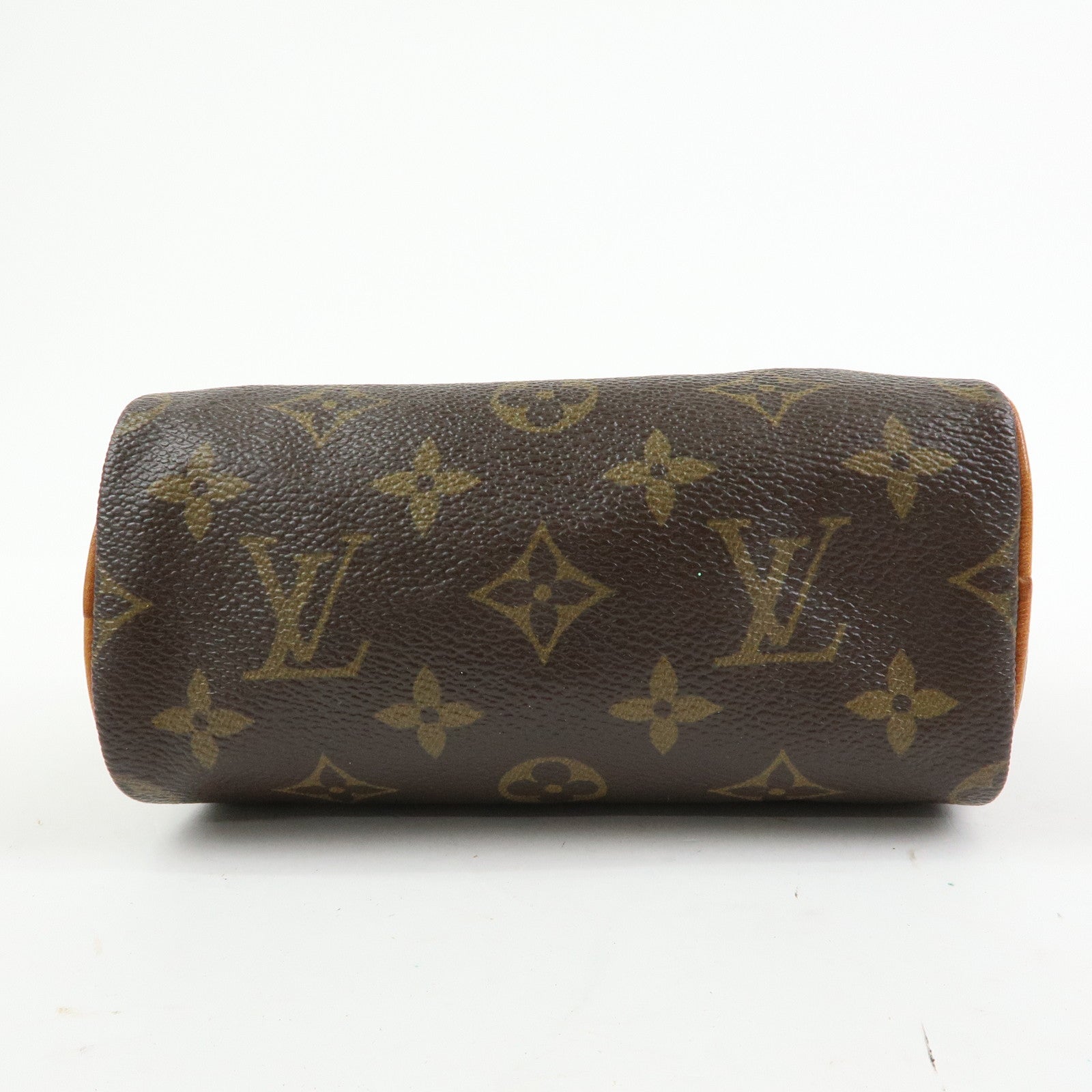 Louis Vuitton Monogram Mini Speedy Shoulder Hand Bag Brown M41534