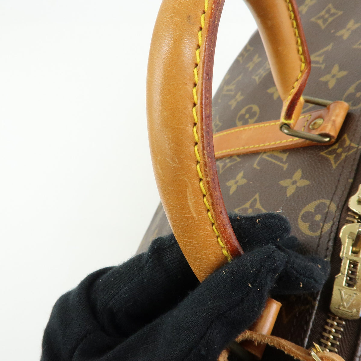 Louis Vuitton Monogram Keep All 45 Boston Bag Brown M41428