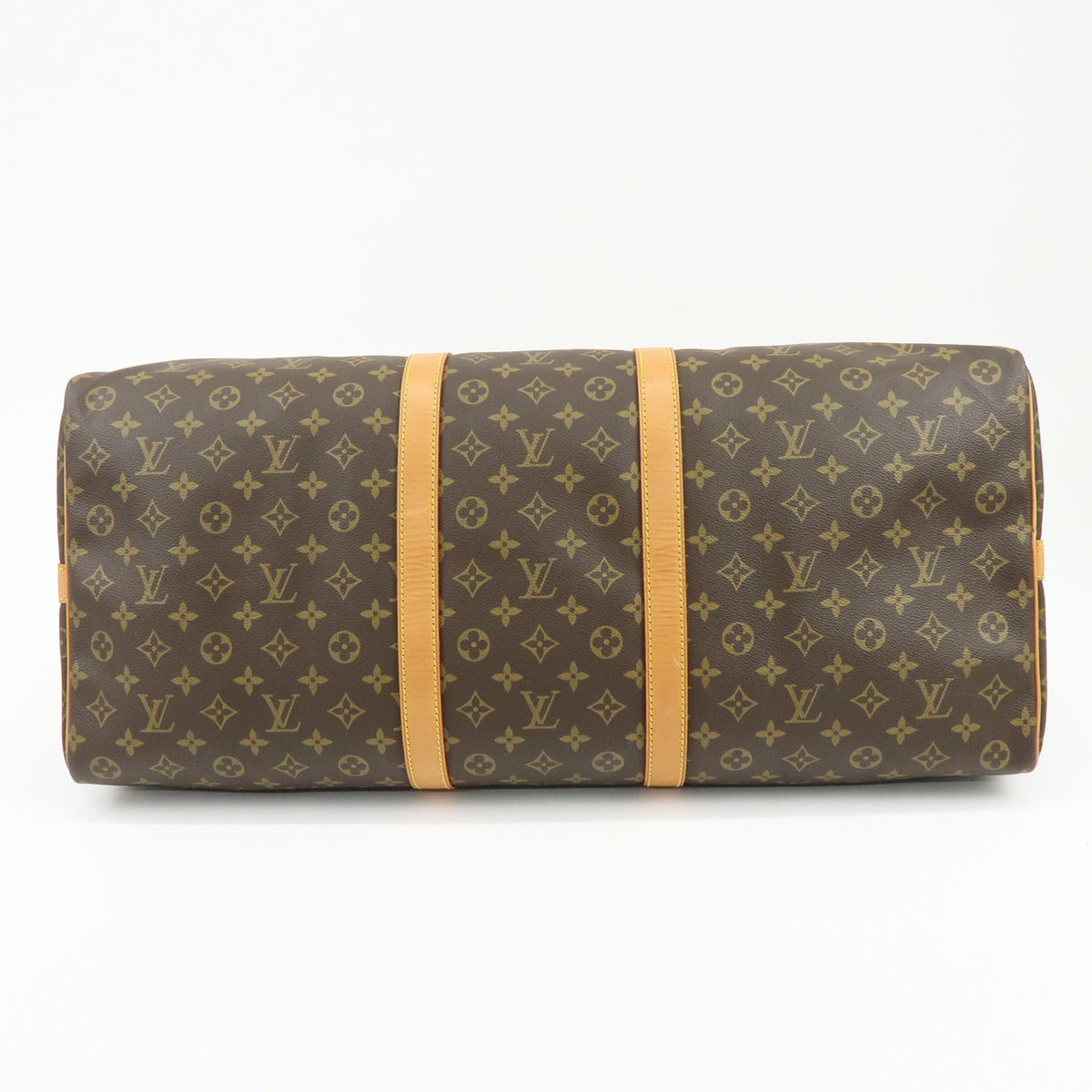 Louis Vuitton Monogram Keep All Bandouliere 60 Boston Bag Brown M41412