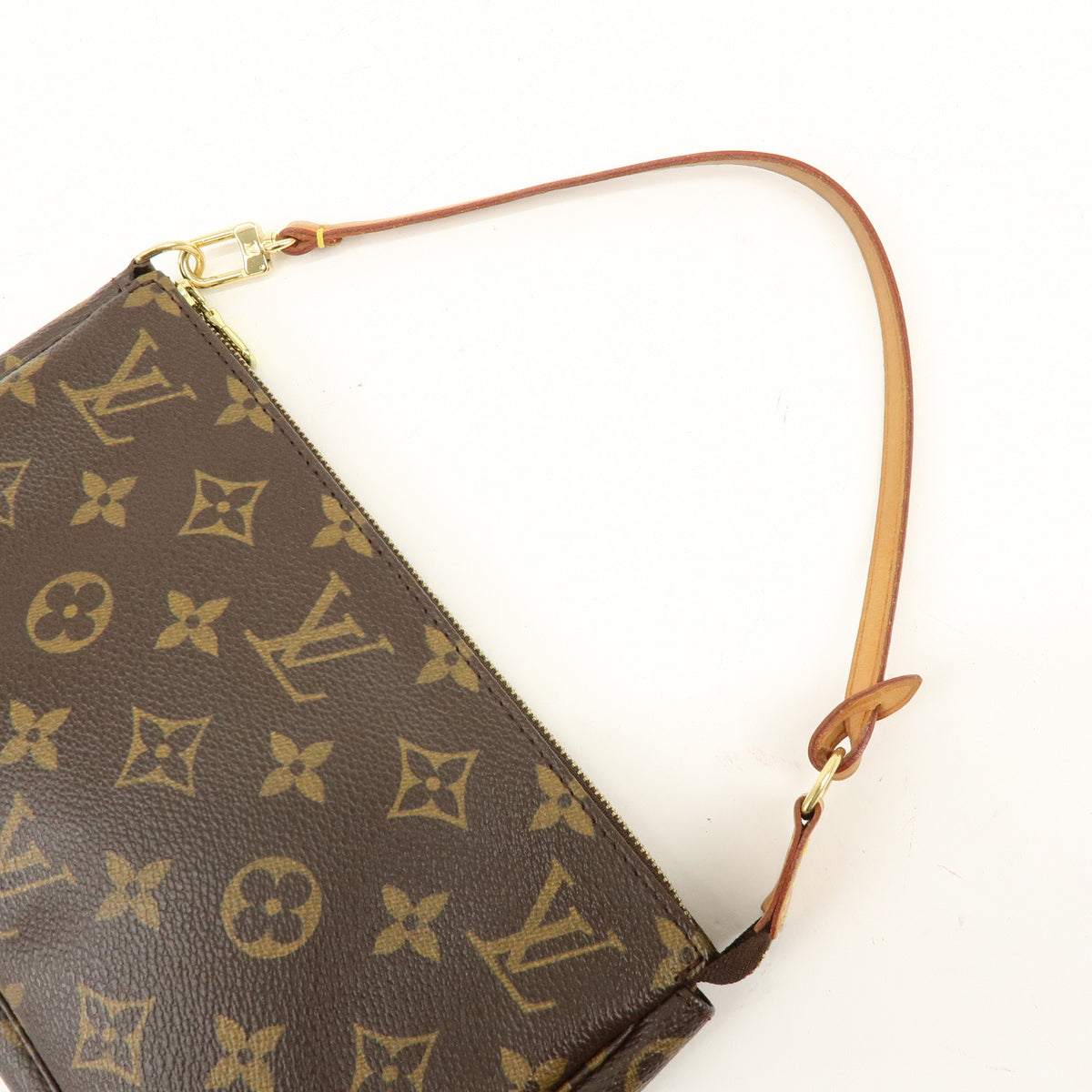 Louis Vuitton Monogram Pochette Accessoires Pouch Hand Bag Brown M51980