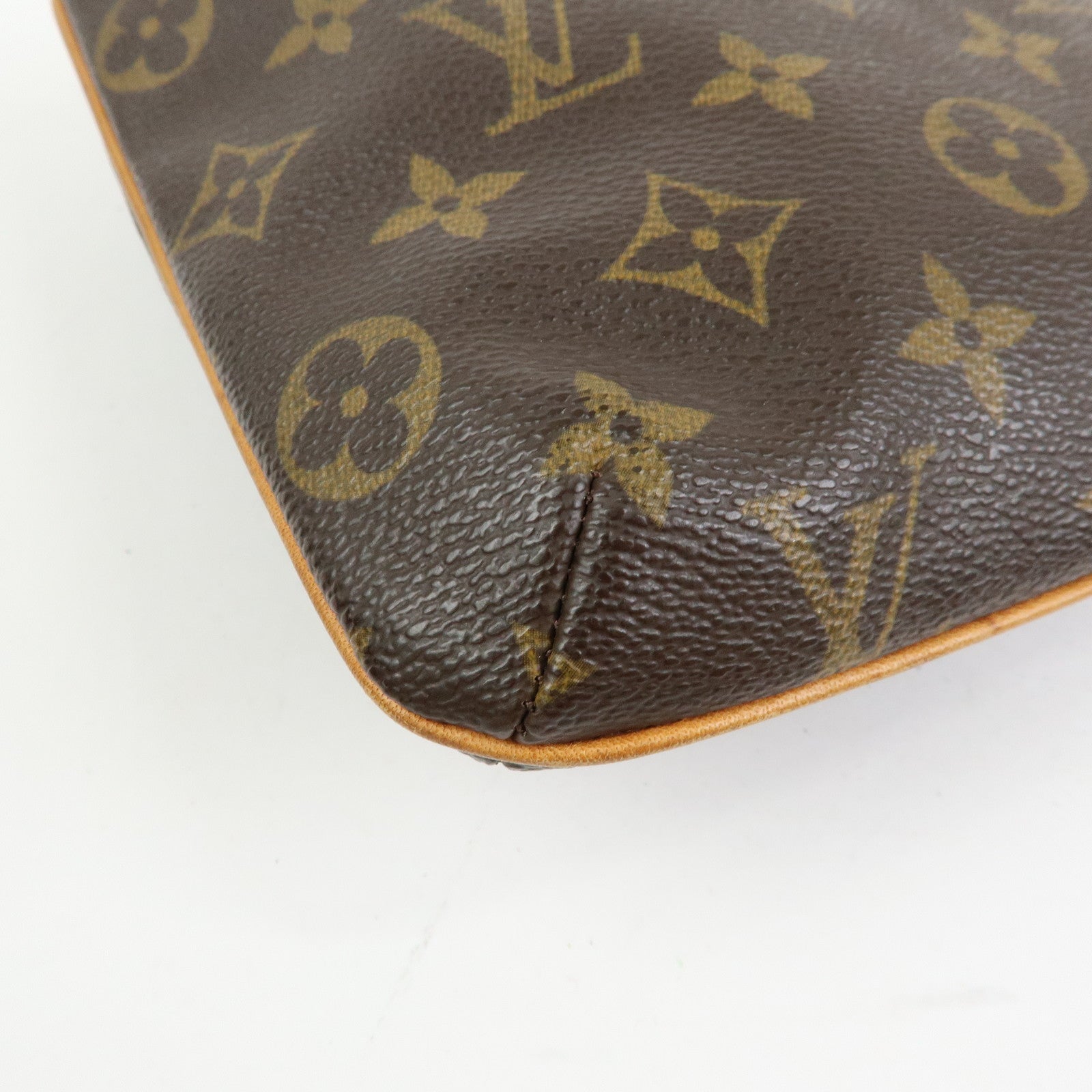 Louis Vuitton Monogram Partition Pouch Wristlet Bag Brown M51901