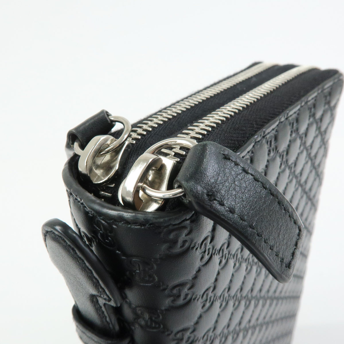 GUCCI Microguccissima Travel Document Case Organizer Black 449246