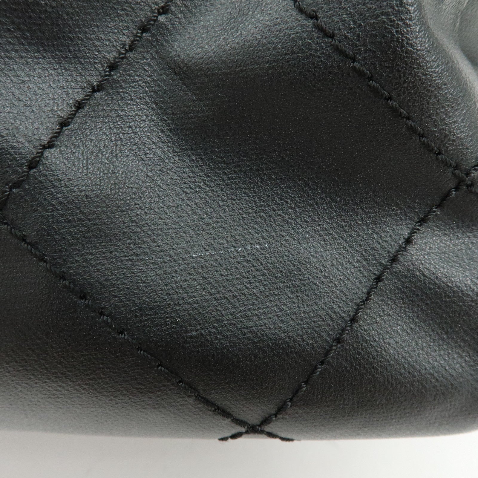 CHANEL Paris Biarritz COCO Mark Leather Canvas Tote Bag Black A34209