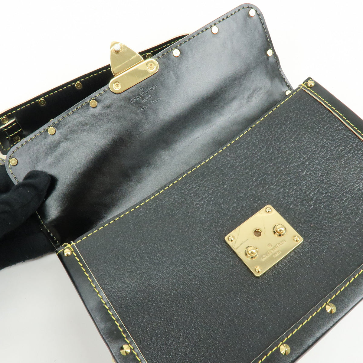 Louis Vuitton Suhari L'Aimable Leather Hand Bag Noir M92847