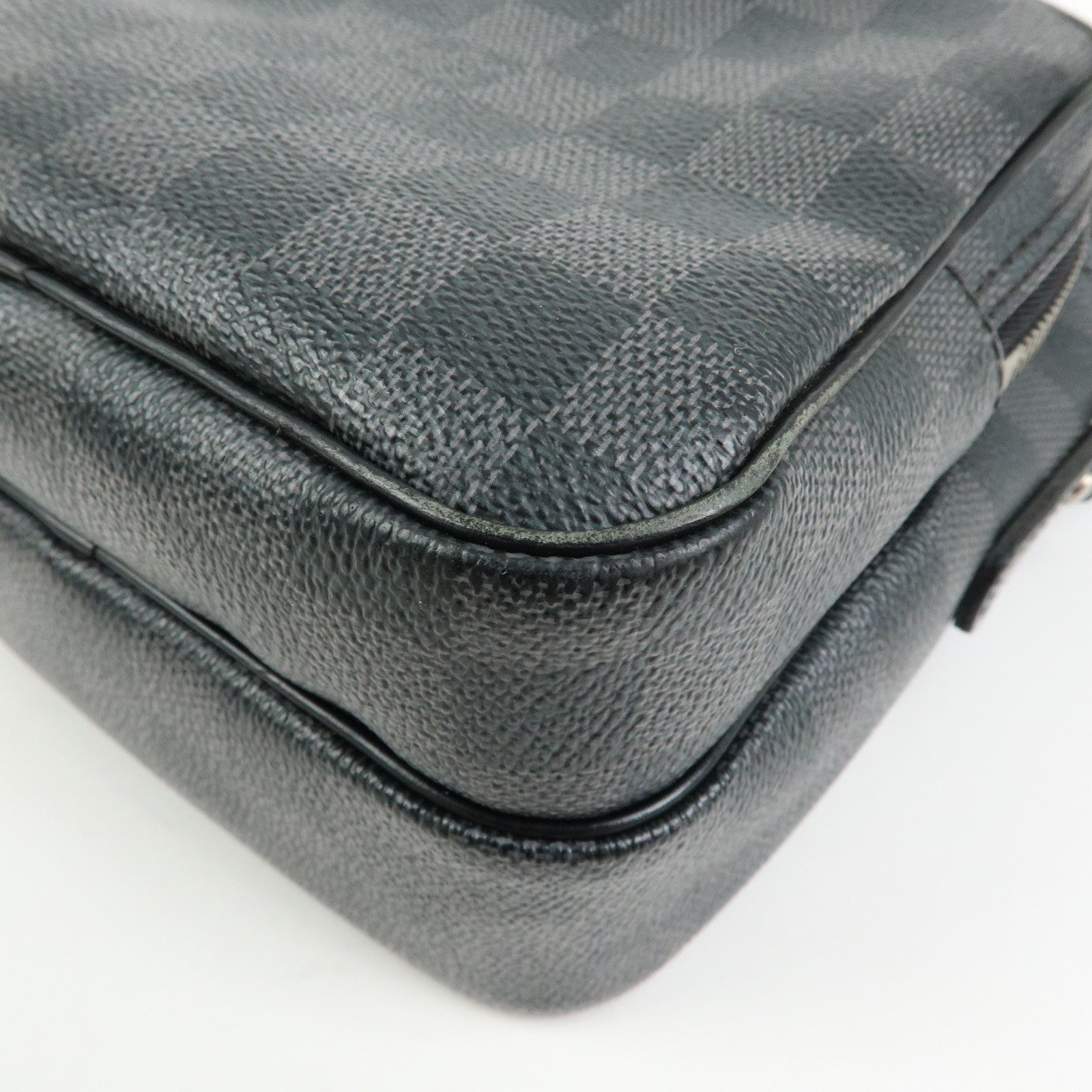 Louis Vuitton Damier Graphite Rem Shoulder Bag Black N41446