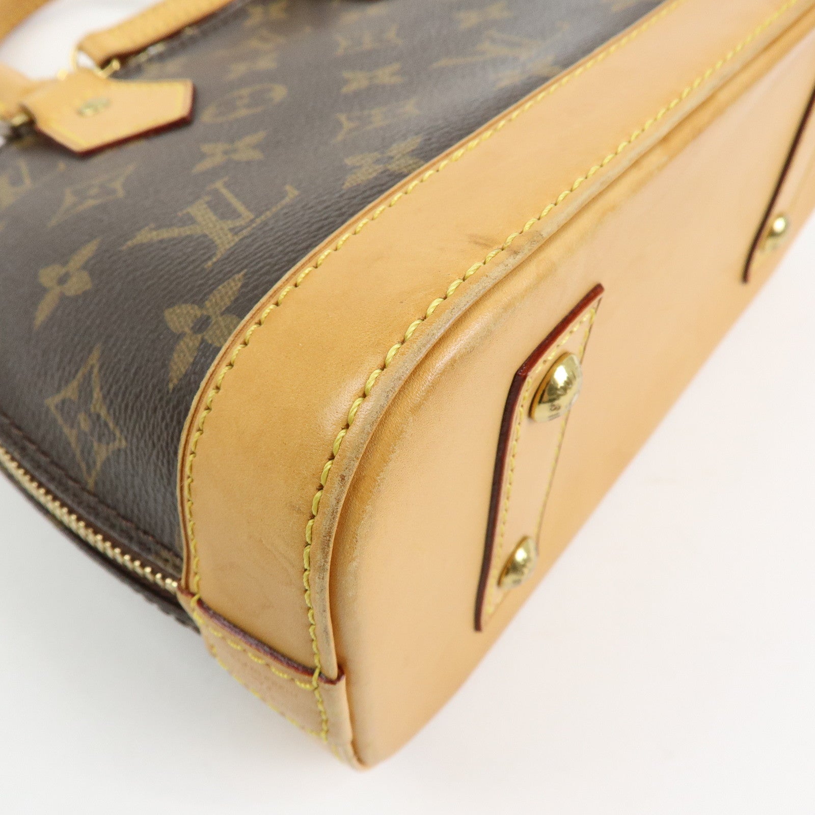 Louis Vuitton Monogram Alma BB 2 Way Hand Bag Shoulder Bag Brown M53152
