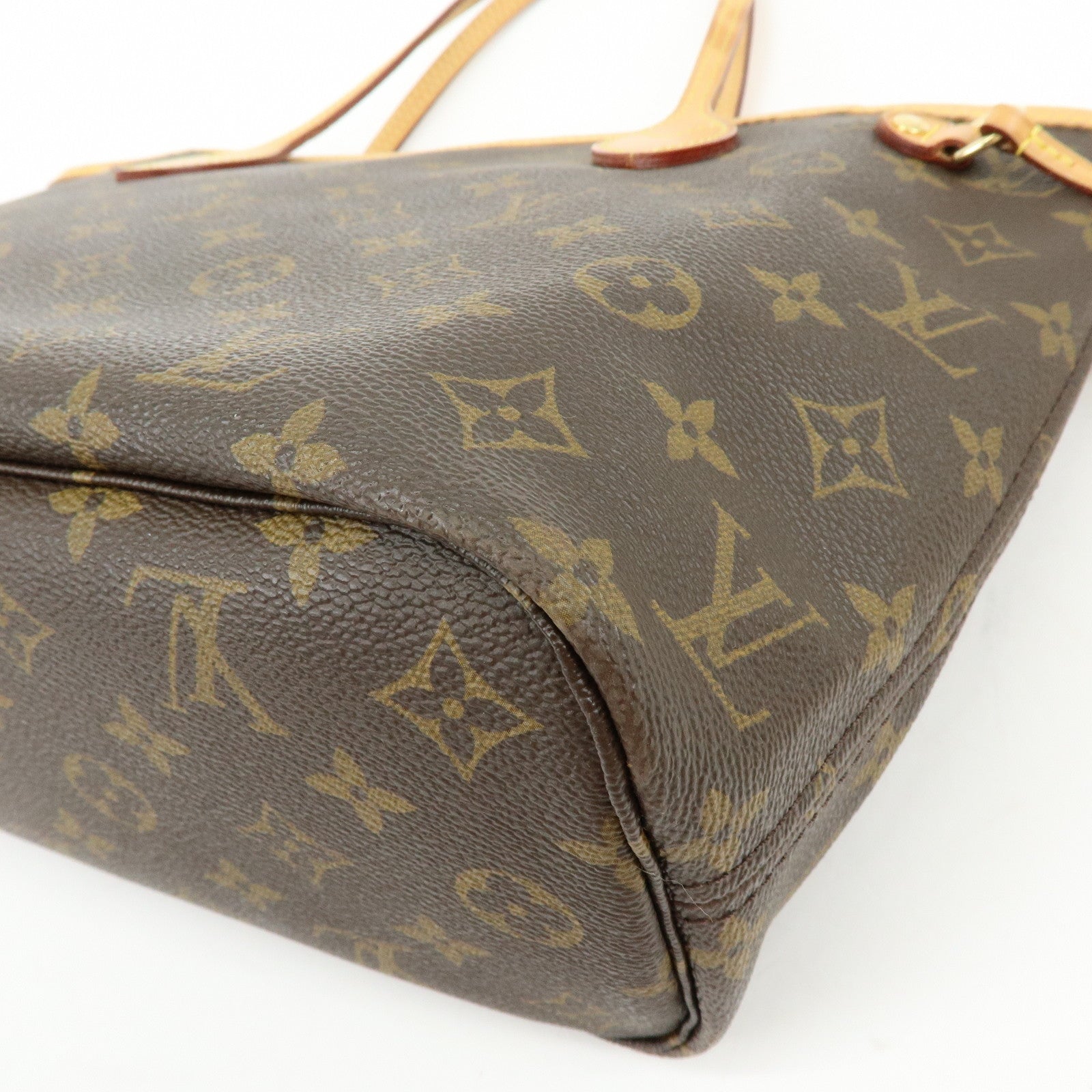 Louis Vuitton Monogram Neverfull PM Tote Bag Hand Bag Brown M40155