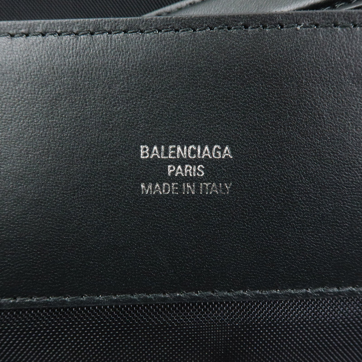 BALENCIAGA Duty Free Mesh Leather Tote Bag  Shoulder Bag Black 535269