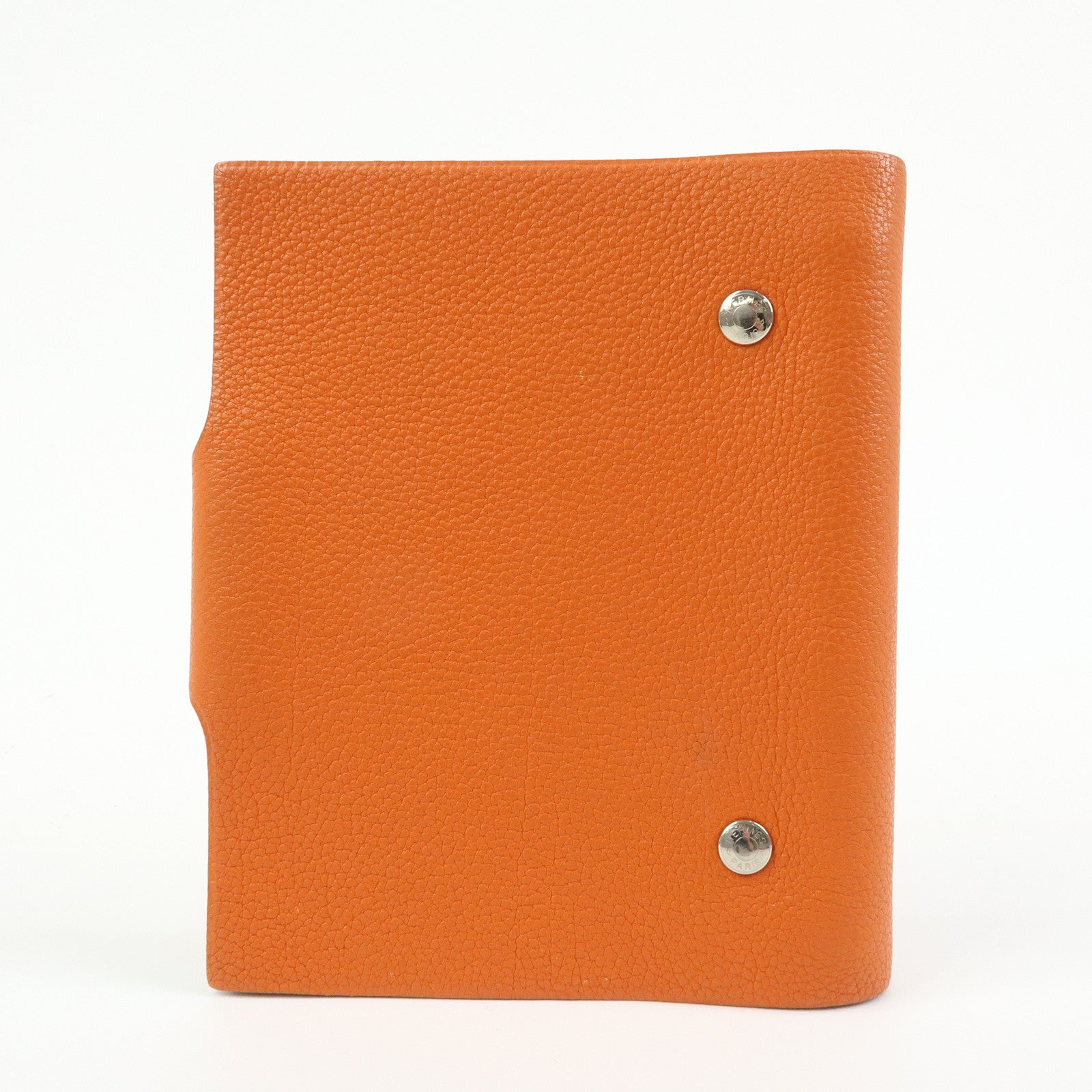 HERMES Ulysse PM Togo Leather Agenda Planner Cover ☐F Stamped