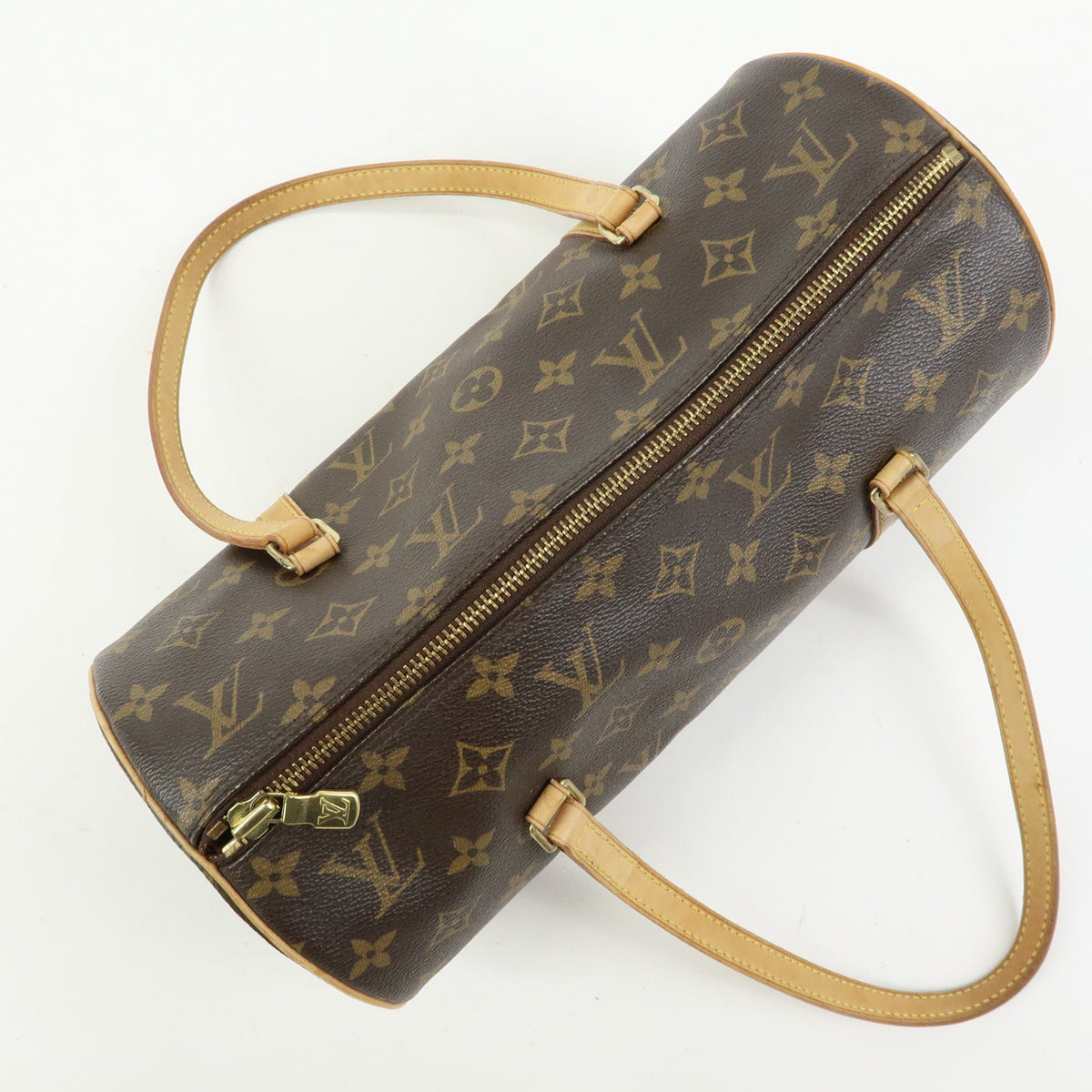 Louis Vuitton Monogram Papillon 30 Hand Bag Brown M51385