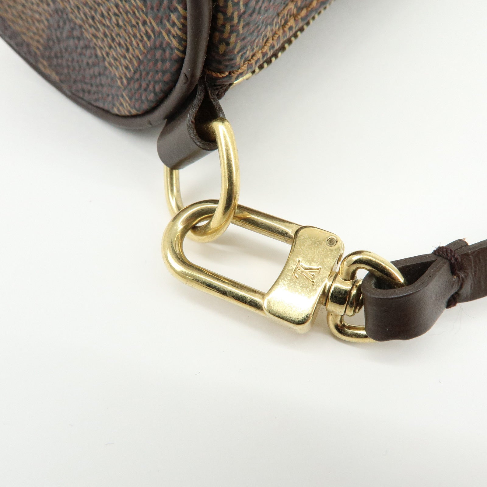 Louis Vuitton Damier Ebene Mini Pouch for Papillon Bag Brown