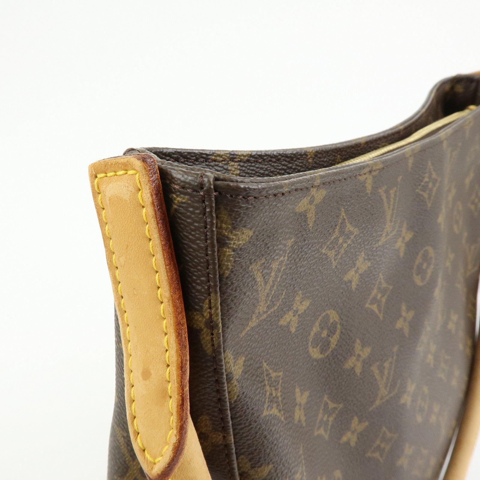 Louis Vuitton Monogram Looping GM Canvas Shoulder Bag Brown M51145