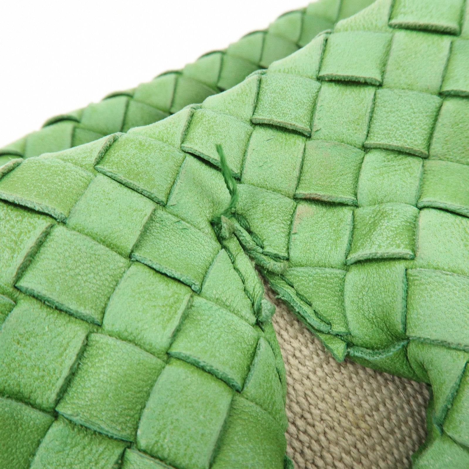 BOTTEGA VENETA Intrecciato Flower Shoulder Bag Tote Bag Green 169759