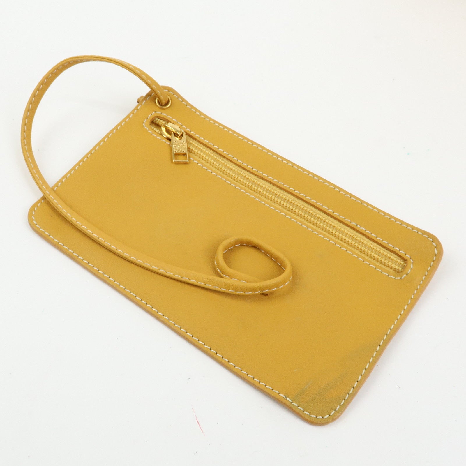 LOEWE Anton Leather Backpack Rucksack Yellow