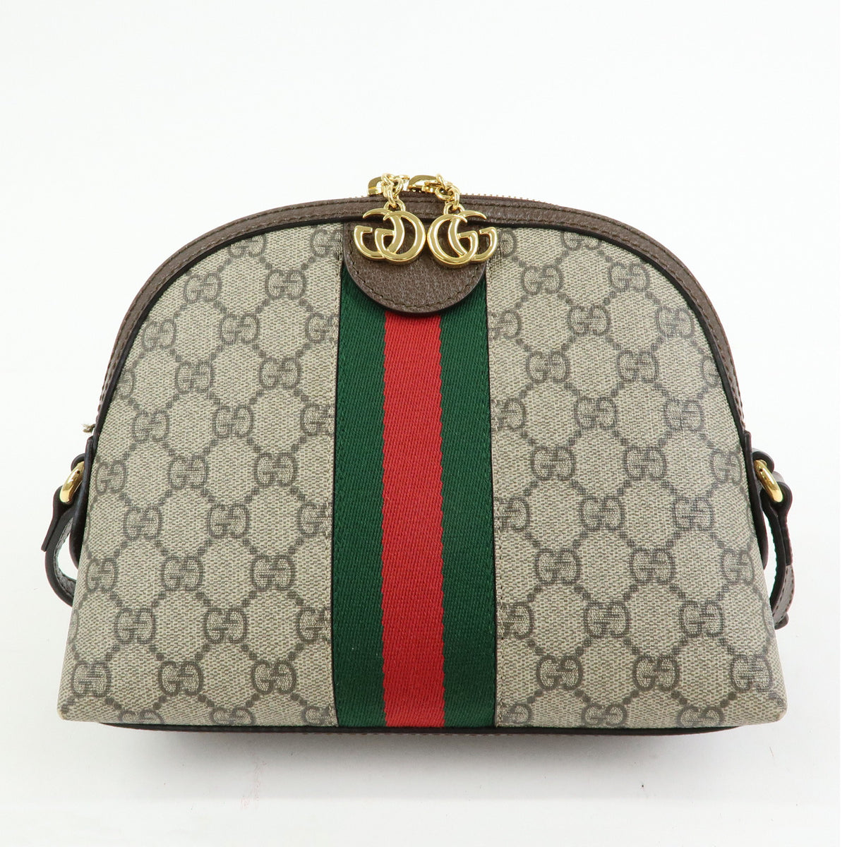 GUCCI Ophidia Sherry Double G GG Supreme Leather Shoulder Bag 499621