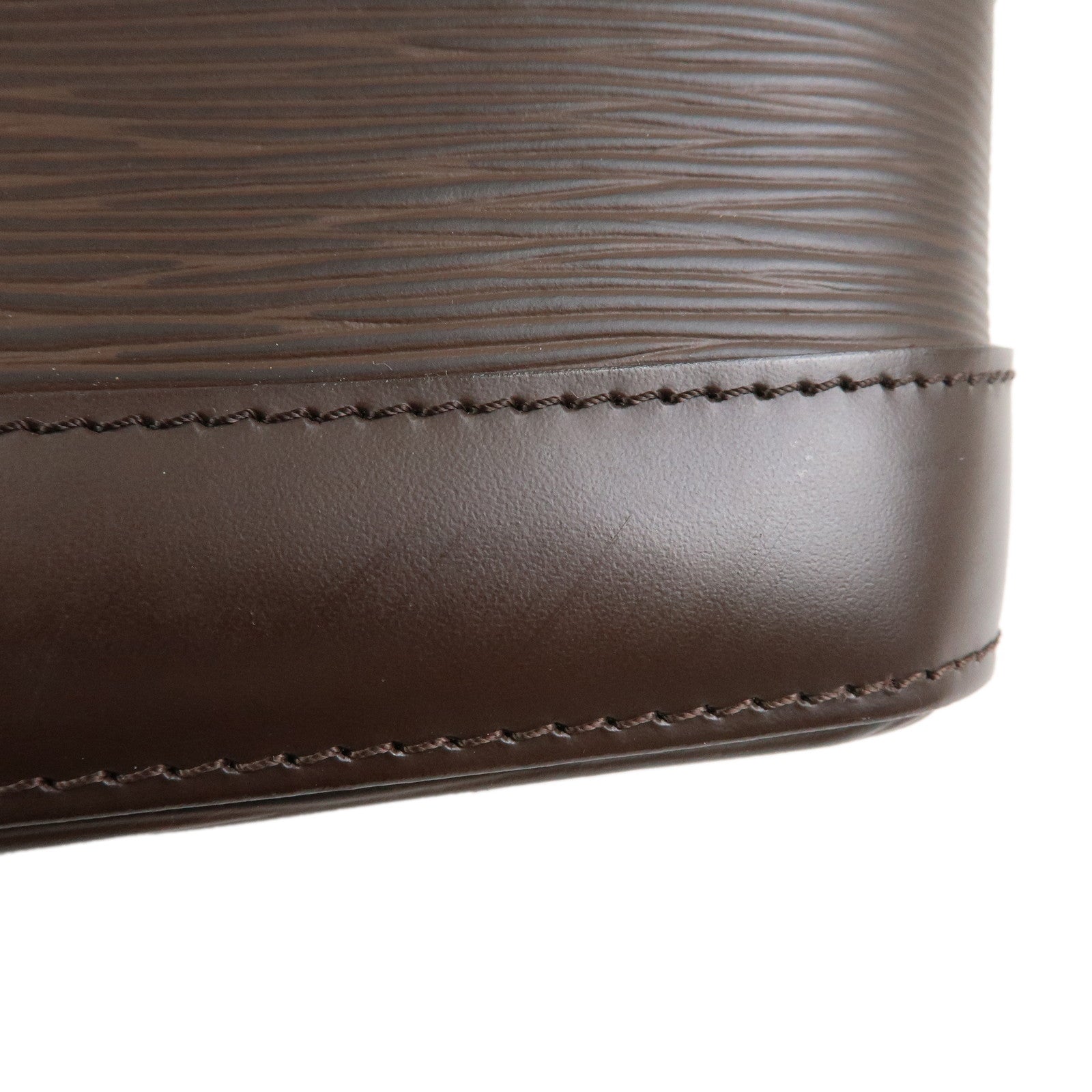 Louis Vuitton Epi Leather Alma Hand Bag Mocha Brown M5214D
