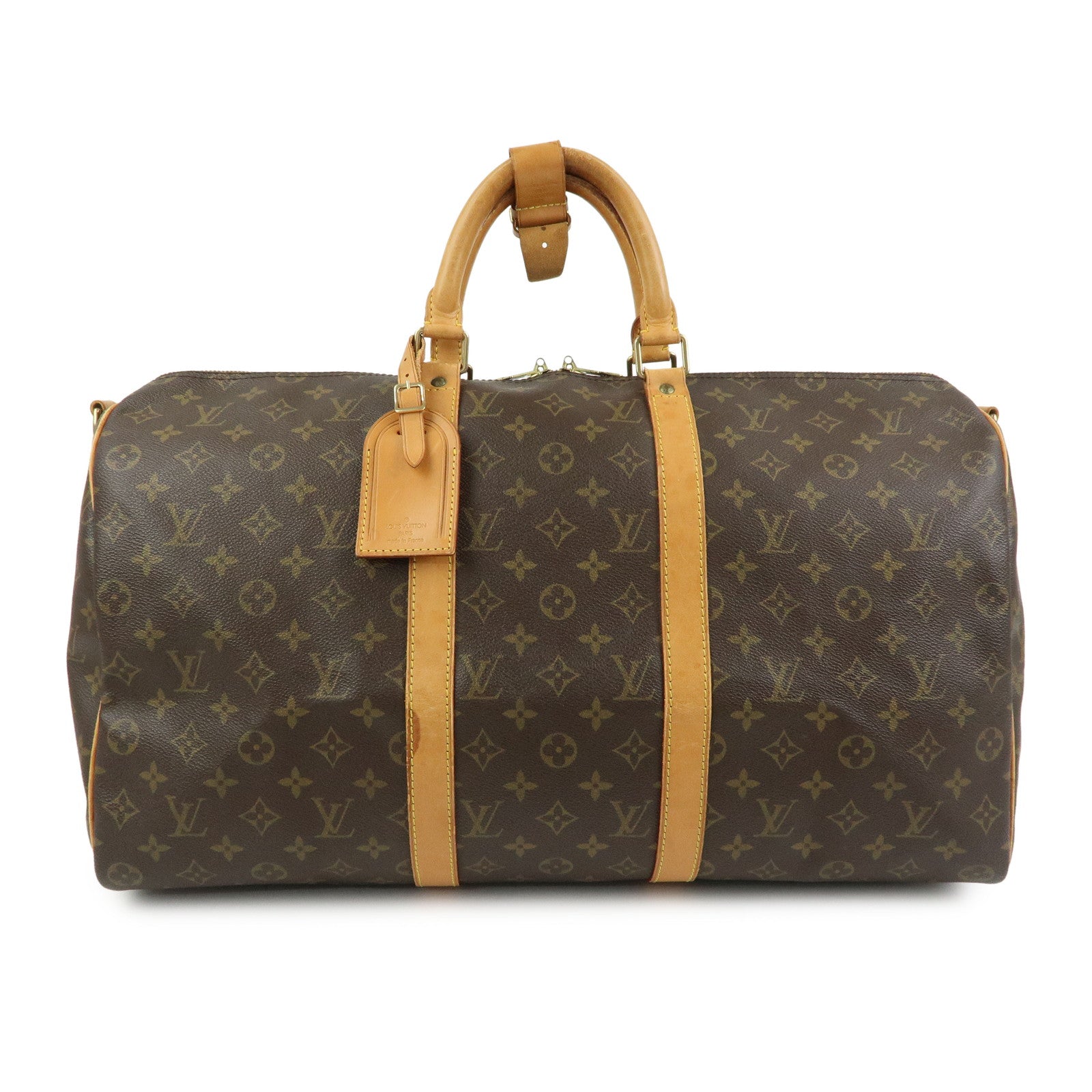 Louis Vuitton Monogram Keep All Bandouliere 50 Boston Bag M41416