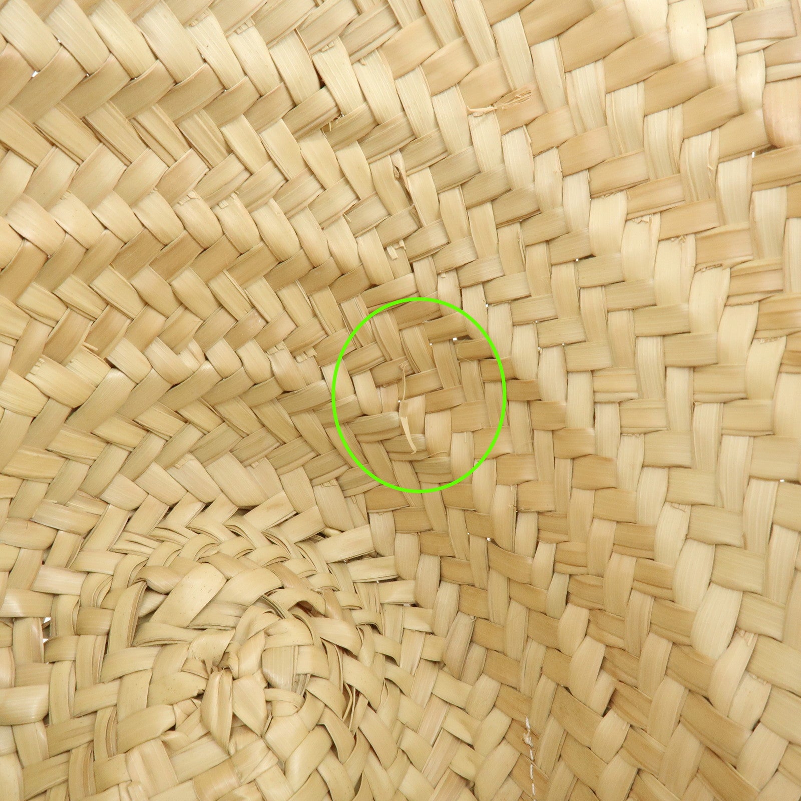 LOEWE  Raffia Leather Basket Bag Hand Bag Natural Tan