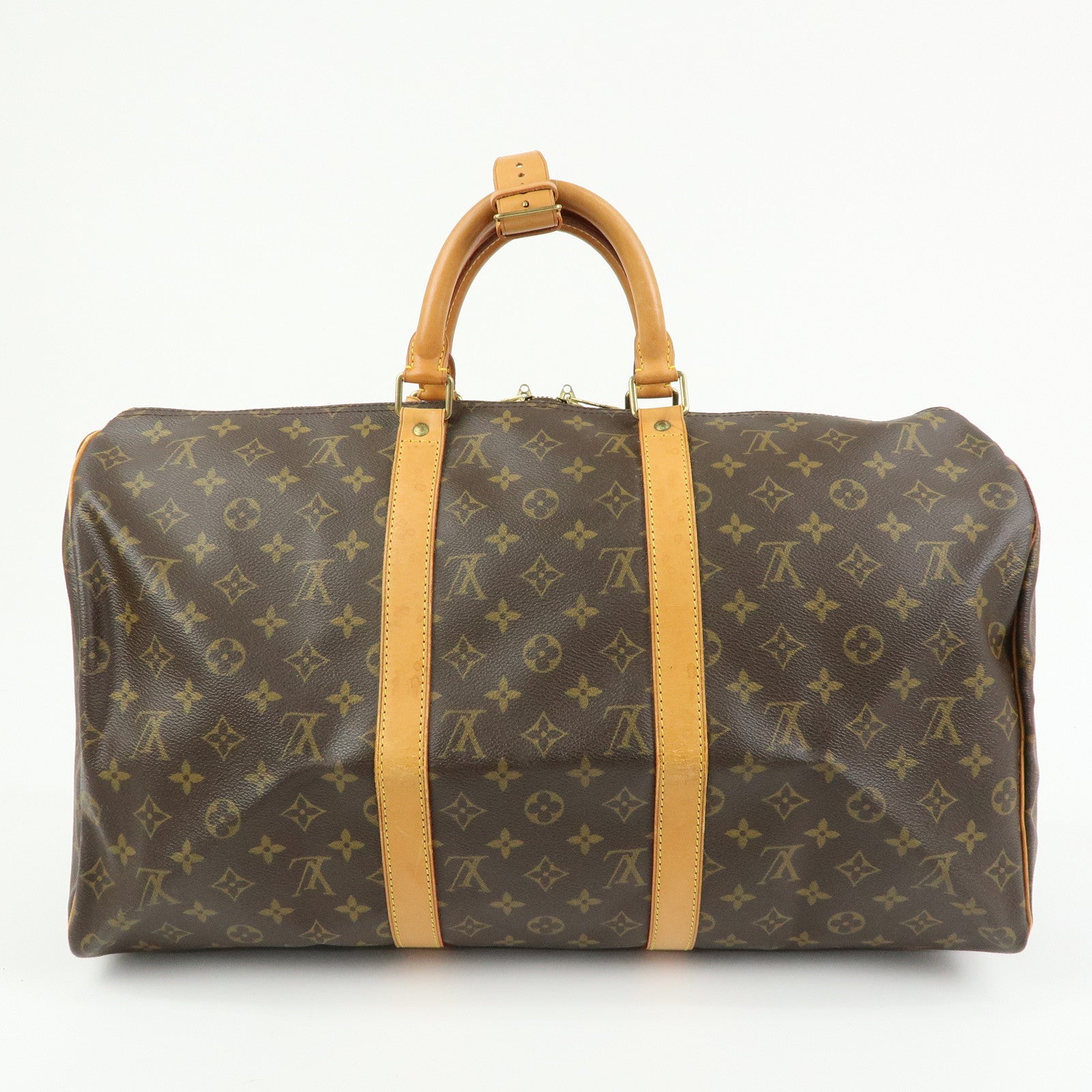 Louis Vuitton Monogram Keep All 50 Boston Bag Brown M41426
